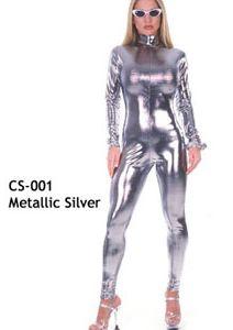 Metal Silver Catsuit ― колготки интернет-магазин, купить чулки колготки, купить чулки в москве, купить zentai, интернет леггинсы